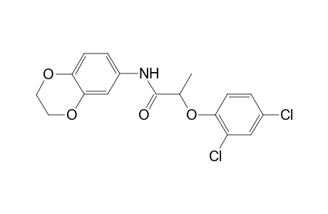 2-(2,4-Dichlorophenoxy)-N-(2,3-dihydro-1,4-benzodioxin-6-yl)propanamide