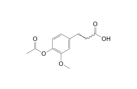 4-Acetoxy-3-methoxycinnamic acid