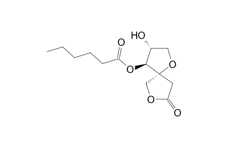 (+)-(3R,4S,5R)-4-(Hexanoyloxy)-3-hydroxy-1,7-dioxaspiro[4.4]nonan-8-one (Secosyrin 1)