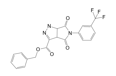 Pyrrolo[3,4-c]pyrazole-3-carboxylic acid, 1,3a,4,5,6,6a-hexahydro-4,6-dioxo-5-[3-(trifluoromethyl)phenyl]-, phenylmethyl ester