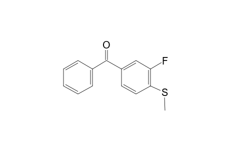 3-Fluoro-4-(methylthio)benzophenone