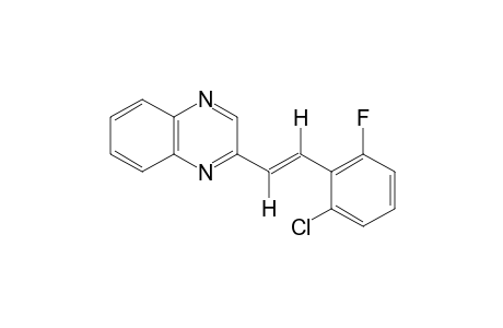 Trans-2-(2-chloro-6-fluorostyryl)quinoxaline