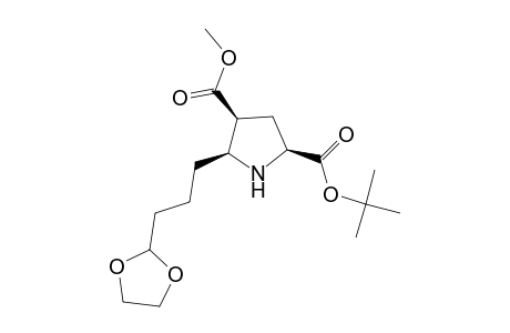 Methyl r-2-tert-butoxycarbonyl-c-5-[3'-(1'',3''-Dioxolan-2''-yl)propyl]pyrrolidin-c-4-carboxylate