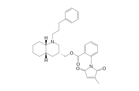 [(3R,4as,8as)-1-(3-Phenylpropyl)decahydroquinolin-3-yl]methyl 2-(3-methyl-2,5-dioxo-2,5-dihydro-1H-pyrrol-1-yl)benzoate