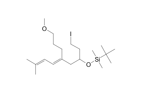 (E)-TERT.-BUTYL-(1-IODO-5-(3-METHOXYPROPYL)-8-METHYLNONA-5,7-DIEN-3-YLOXY)-DIMETHYLSILANE