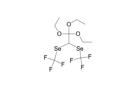 1,1,1-triethoxy-2,2-bis(trifluoromethylselanyl)ethane