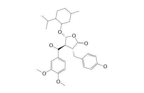 (-)-(2R,3S,4R)-2-(4'-HYDROXYBENZYL)-3-[3'',4''-DIMETHOXYPHENYL)-(HYDROXY)-METHYL)]-4-(METHYLOXY)-BUTYROLACTONE