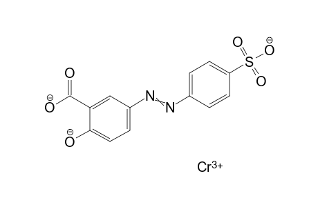 Benzoic acid, 2-hydroxy-5-[(4-sulfophenyl)azo]- Cr complex