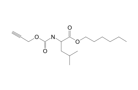 L-Leucine, N-propargyloxycarbonyl-, hexyl ester