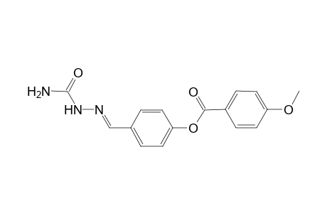 4-{(E)-[2-(aminocarbonyl)hydrazono]methyl}phenyl 4-methoxybenzoate