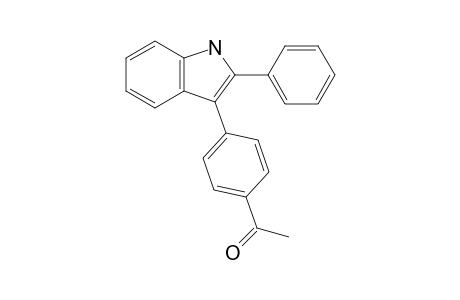 1-[4-(2-phenyl-1H-indol-3-yl)phenyl]ethanone