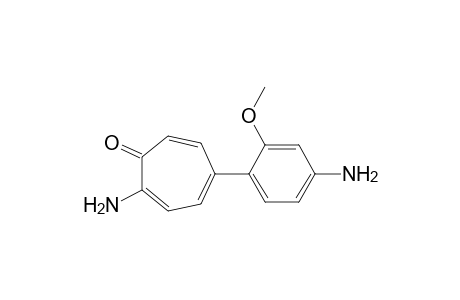 2-Amino-5-(4-amino-2-methoxyphenyl)tropone