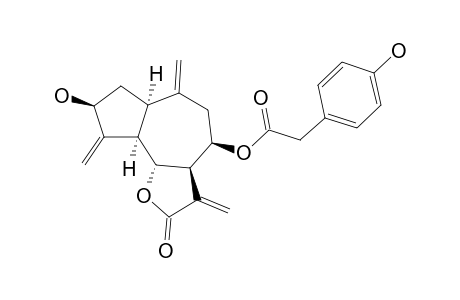 #1;IXEROCHINOLIDE;8-O-PARA-HYDROXYPHENYLACETYL-INTEGRIFOLIN;3-BETA-HYDROXY-8-BETA-(PARA-HYDROXYPHENYLACETYLOXY)-GUAIA-4(15),10(14),11(13)-TRIEN-1-ALPHA,5-ALPHA