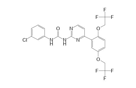 1-{4-[2,5-bis(2,2,2-trifluoroethoxy)phenyl]-2-pyrimidinyl}-3-(m-chlorophenyl)urea