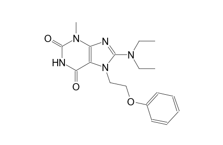 8-(diethylamino)-3-methyl-7-(2-phenoxyethyl)-3,7-dihydro-1H-purine-2,6-dione