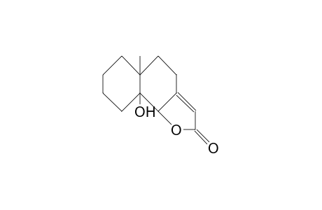 9a-Hydroxy-5a-methyl-octahydro-naphtho(1,2-B)furan-2(4H)-one