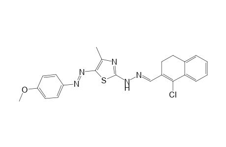 N-((4-Chloro-1,2-dihydronaphthalen-3-yl)-methylene)-N'-(5-(4-methoxyphenylazo)-4-methylthiazol-2-yl)hydrazine