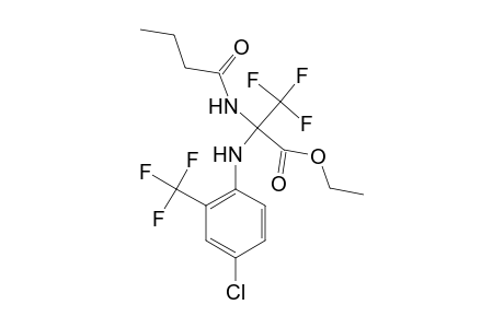 Ethyl 2-butyramido-2-[4-chloro-2-(trifluoromethyl)anilino)-3,3,3-trifluoropropionate