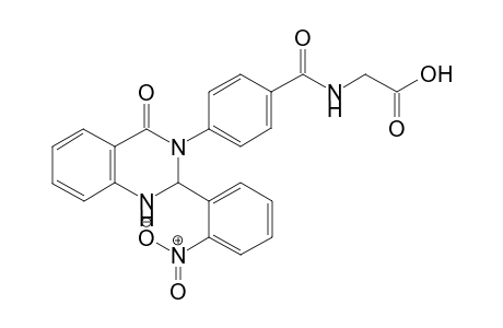 2-({4-[2-(2-Nitrophenyl)-4-oxo-1,4-dihydro-3(2H)-quinazolinyl]benzoyl}amino)acetic acid