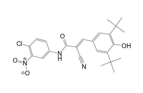 (2E)-N-(4-chloro-3-nitrophenyl)-2-cyano-3-(3,5-ditert-butyl-4-hydroxyphenyl)-2-propenamide