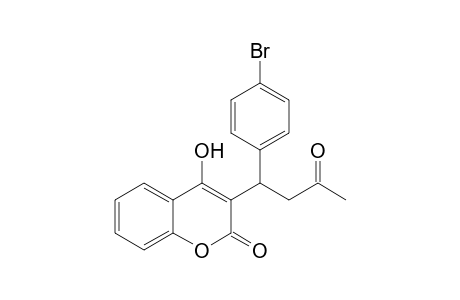 4-Hydroxy-3-[1'-(p-bromophenyl)-3'-oxobutyl]-2H-1-benzopyran-2-one