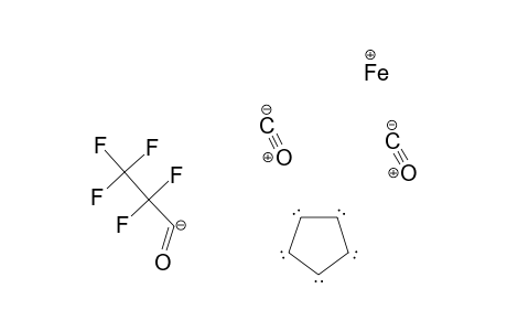 Iron, dicarbonyl(.eta.5-2,4-cyclopentadien-1-yl)(2,2,3,3,3-pentafluoro-1-o xopropyl)-