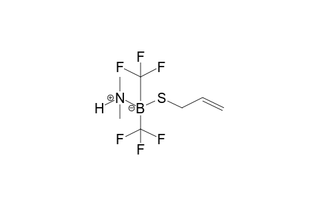 Dimethylamine-(2-propenylthio)bis(trifluoromethyl)borane (B-N)