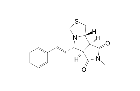 3H-Pyrrolo[3',4':3,4]pyrrolo[1,2-c]thiazole-6,8(1H,7H)-dione, tetrahydro-7-methyl-5-(2-phenylethenyl)-, (5.alpha.,5a.alpha.,8a.alpha.,8b.beta.)-