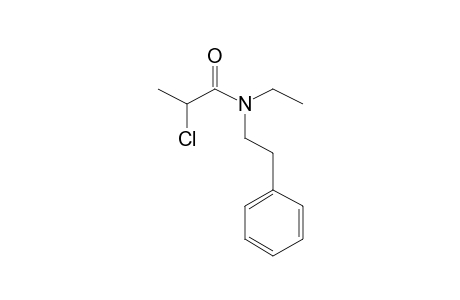 2-Chloropropanoyl amide, N-(2-phenylethyl)-N-ethyl-