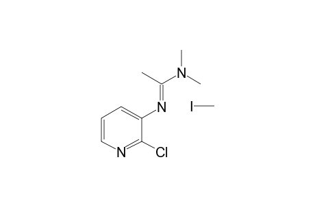 N'-(2-chloro-3-pyridyl)-N,N-dimethyl-acetamidine, methyliodide