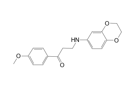 3-(2,3-Dihydro-1,4-benzodioxin-6-ylamino)-1-(4-methoxyphenyl)-1-propanone