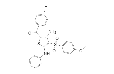 Methanone, [3-amino-4-[(4-methoxyphenyl)sulfonyl]-5-(phenylamino)-2-thienyl](4-fluorophenyl)-