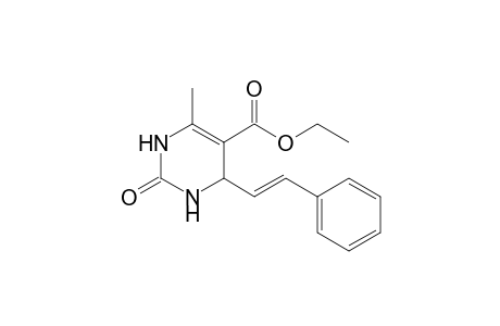 2-keto-6-methyl-4-[(E)-styryl]-3,4-dihydro-1H-pyrimidine-5-carboxylic acid ethyl ester