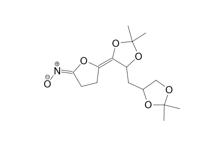 1,4-anhydro-1-deoxo-2,3-dideoxy-1-imino-5,6:8,9-di-o-isopropylidene-.alpha.-d-manno-4-nonosulo-4,7-furanose N-oxide