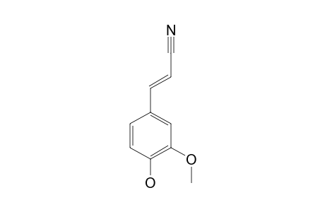 (E)-3-(4-hydroxy-3-methoxyphenyl)acrylonitrile