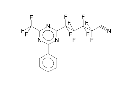 2-TRIFLUOROMETHYL-4-(4-CYANOPERFLUOROBUTYL)-6-PHENYL-S-TRIAZINE