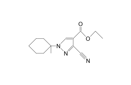 3-cyano-1-(1-methylcyclohexyl)pyrazole-4-carboxylic acid ethyl ester