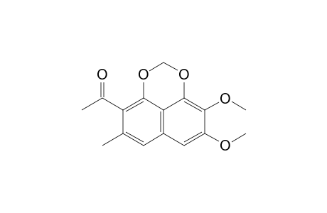 8,9-Dimethoxy-5-methyl-naphtho(1,8-de)-1,3-dioxin-4-yl methyl ketone