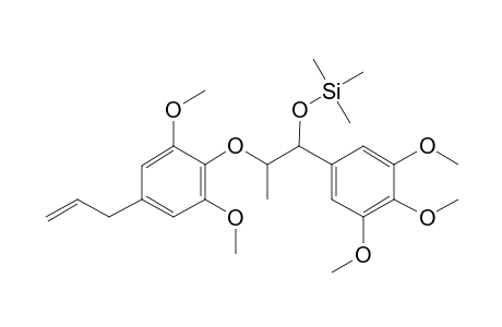 2-(2,6-Dimethoxy-4-prop-2-enylphenoxy)-1-(3,4,5-trimethoxyphenyl)propan-1-ol, tms