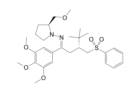 (S,R)-[2-Tert-butyl-4-(3,4,5-trimethoxyphenyl)-4-oxobut-1-yl]phenylsulfone samp-hydrazone