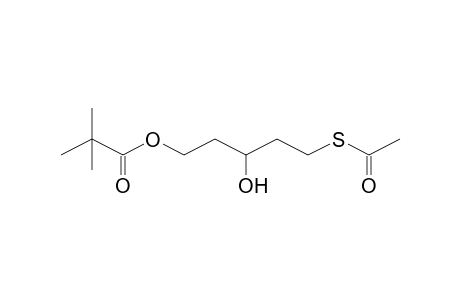 2,2-Dimethylpropionic acid, 5-acetylthio-3-hydroxypentyl ester