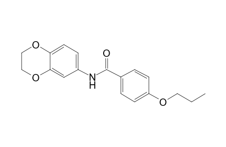 benzamide, N-(2,3-dihydro-1,4-benzodioxin-6-yl)-4-propoxy-