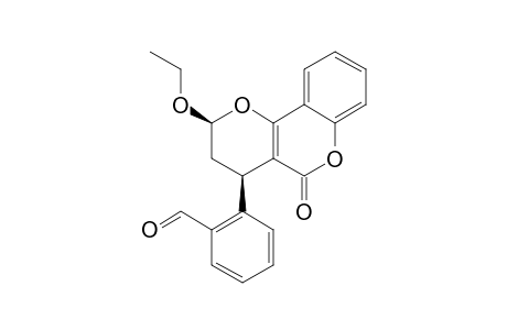 CIS-3,4-DIHYDRO-2-ETHOXY-4-(ORTHO-BENZALDEHYDE)-2H,5H-PYRANO-[3,2-C]-[1]-BENZOPYRAN-5-ONE