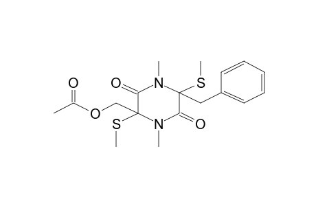 Piperazin-2,5-dione, 3-acetoxymethyl-6-benzyl-3,6-di(methylthio)-