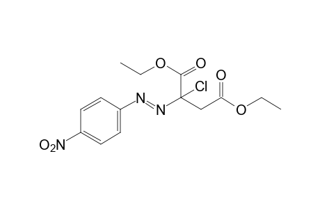 2-chloro-2-(p-nitrophenylazo)succinic acid, diethyl ester