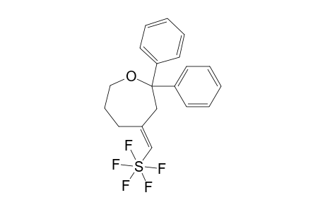 (E)-4-((Pentafluoro-.lambda.6-sulfaneyl)-methylene)-2,2-diphenyloxepane