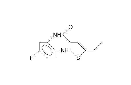 2-Ethyl-7-fluoro-5,10-dihydro-4H-thieno-(2,3-B)(1,5)benzodiazepin-4-one