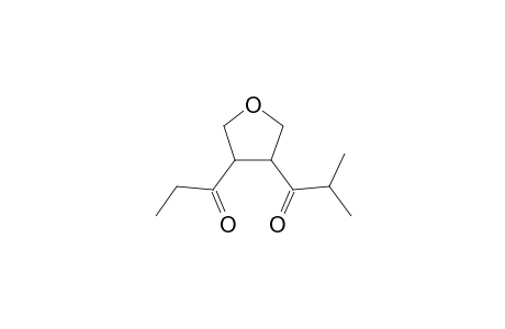 3-Isobutyryl-4-(propionyl)tetrahydrofuran - as oil