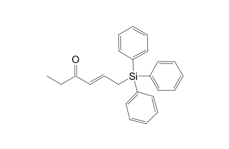 6-(Triphenylsilyl)hex-4-en-3-one