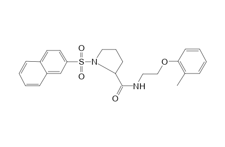 N-[2-(2-methylphenoxy)ethyl]-1-(2-naphthalenylsulfonyl)-2-pyrrolidinecarboxamide